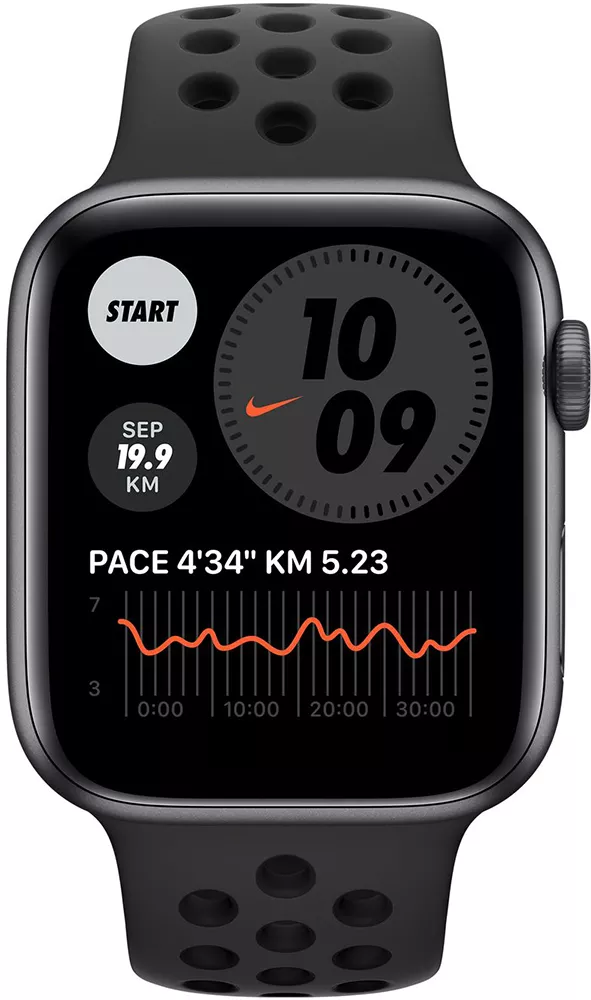 Умные часы Apple Watch SE Nike 44mm Aluminum Space Gray (MYYK2) фото-2